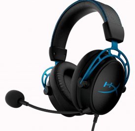 Headset HyperX Cloud Alpha S Mini Jack 3.5 mm Microfone Removível - Preto/Azul HX-HSCAS-BL/WW - Imagem 1