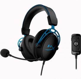 Headset HyperX Cloud Alpha S Mini Jack 3.5 mm Microfone Removível - Preto/Azul HX-HSCAS-BL/WW - Imagem 2
