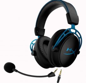 Headset HyperX Cloud Alpha S Mini Jack 3.5 mm Microfone Removível - Preto/Azul HX-HSCAS-BL/WW - Imagem 3