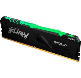 Memoria Kingston DDR4 16GB 3600MHz Black RGB Fury Beast - KF436C18BBA/16 - Imagem 1