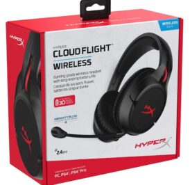 Headset HyperX Cloud Flight USB 2.4GHz Microfone Removível - Preto HX-HSCF-BK/AM - Imagem 2