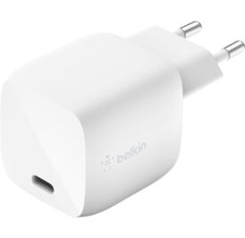 Carregador de Parede Belkin 30W USB-C GAN Branco EU - WCH001VFWH - Imagem 1