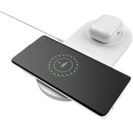 Carregador Wireless Belkin Dual Pad 10W - Branco WIZ002VFWH - Imagem 3