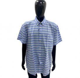 Camisa Tommy Hilfiger Masculino 08578A4045-472 L - Azul Branco - Imagem 1