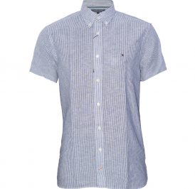 Camisa Tommy Hilfiger Masculino M/C MW0MW01554-902 S Cinza - Imagem 1