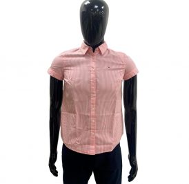 Camisa Tommy Hilfiger Feminina RM87679866-690 M - Branco/Rosa - Imagem 1