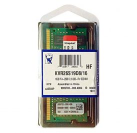 Memoria RAM Notebook Kingston DDR4 16 GB 2666MHz - KVR26S19D8/16 - Imagem 1