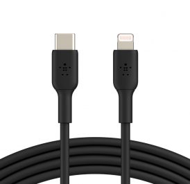 Cabo Belkin 1M USB-C/Lightning x8000 Preto - CAA003BT1MBK - Imagem 1