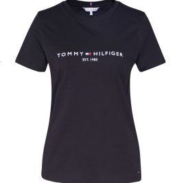 Camiseta Tommy Hilfiger Feminina WW0WW26868-BDS-00 M Preto - Imagem 1