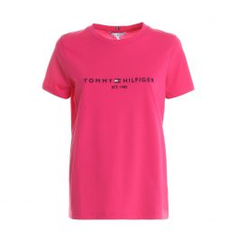 Camiseta Tommy Hilfiger Feminina WW0WW26868-TZ8-00 M Bright Jewel - Imagem 1