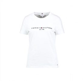 Camiseta Tommy Hilfiger Feminina WW0WW26868-YBR-00 XL White - Imagem 1