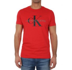Camiseta Calvin Klein Masculino J30J314551-XA9-00 L Racing Vermelho - Imagem 1
