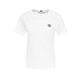 Camiseta Tommy Hilfiger Feminina WW0WW26865-YBR-00 L White - Imagem 1