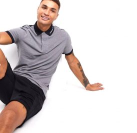 CALVIN KLEIN POLO M J30J314082-P2D-00-L MID GREY HEATHER/BLA - J30J314082-P2D-00-L - Imagem 1