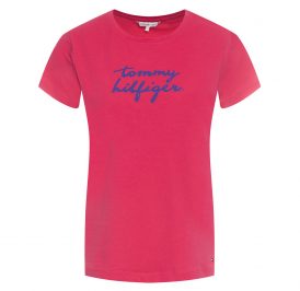 Camiseta Tommy Hilfiger Feminina WW0WW26661-TZ8-00 XL Bright Jewel - Imagem 1