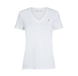 Camiseta Tommy Hilfiger Feminina WW0WW27943-YBR-00 S White - Imagem 1