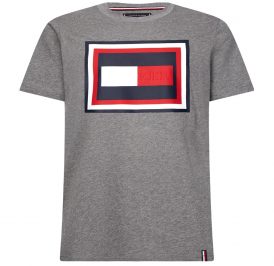 Camiseta Tommy Hilfiger Masculino MW0MW12523-P9W-00 XL Silver Fog Htr - Imagem 1