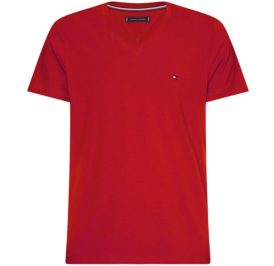 Camiseta Tommy Hilfiger Masculino MW0MW12604-XKS-00 S Vintage Red - Imagem 1