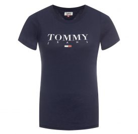 Camiseta Tommy Hilfiger Feminina M/C DW0DW07524-CBK-04 M Black Iris - Imagem 1