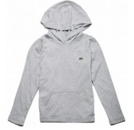 Moletom Lacoste Infantil Masculino TJ4112-CCA 02A - Cinza - Imagem 1