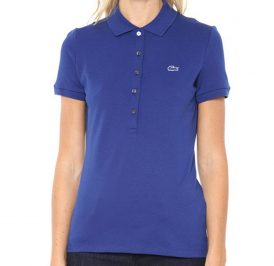 Camiseta Lacoste Polo Feminina PF6762-F9F 38 - Azul - Imagem 1