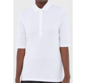 Camiseta Lacoste Polo Feminina PF6763-001 46 - Branco - Imagem 1