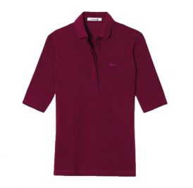 Camiseta Lacoste Polo Feminina PF6763-SVN 42 - Vermelho Vinho - Imagem 1