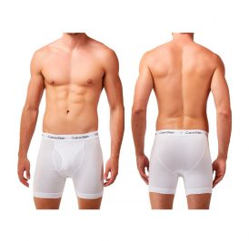 CALVIN KLEIN BOXER M NU2666-100-L BRANCO - NU2666-100-L - Imagem 1