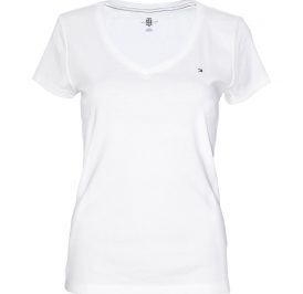 Camiseta Tommy Hilfiger Feminina 1A67640996-100 L Branco - Imagem 1
