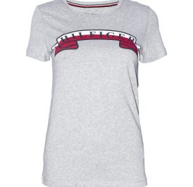 Camiseta Tommy Hilfiger Feminina WW0WW19540-039 L Cinza - Imagem 1