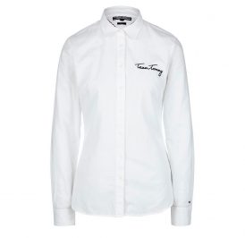 Camisa Tommy Hilfiger Feminina WW0WW21480-100 12 - Branco - Imagem 1