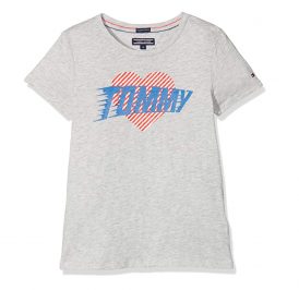 Camiseta Tommy Hilfiger Feminina KG0KG03440-061 16 Cinza - Imagem 1