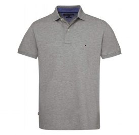 Camiseta Tommy Hilfiger Polo Masculino MW0MW03549-501 M Cinza - Imagem 1