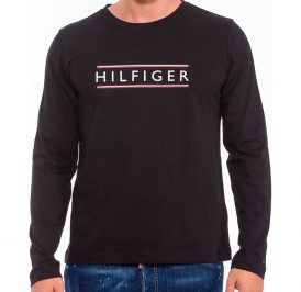 Camiseta Tommy Hilfiger Masculino MW0MW12609-BDS-01 L Black - Imagem 1