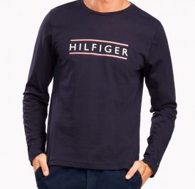 Camiseta Tommy Hilfiger Masculino MW0MW12609-DW5-0 L Desert Sky - Imagem 1