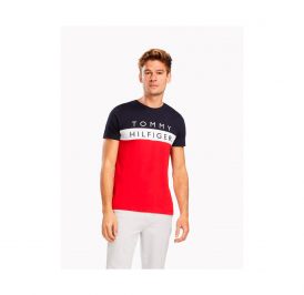 Camiseta Tommy Hilfiger Masculino MW0MW12606-0EV-01 S Primary Red/Mult - Imagem 1