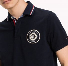 Camiseta Tommy Hilfiger Polo Masculino MW0MW03246-403 M Azul - Imagem 1