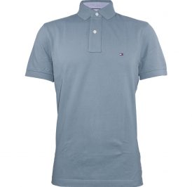 Camiseta Tommy Hilfiger Polo Masculino MW0MW03549-468 M Celeste - Imagem 1