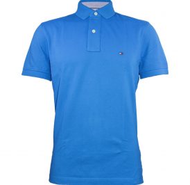 Camiseta Tommy Hilfiger Polo Masculino MW0MW03549-469 M Celeste - Imagem 1