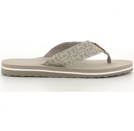 Chinelo Tommy Hilfiger Feminina FW0FW02364068-068 36 Beige - Imagem 1