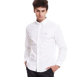 Camisa Tommy Hilfiger Masculino C8178A4322-100 L Branco - Imagem 1