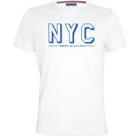 Camiseta Tommy Hilfiger Masculino MW0MW03576-112 L Branco - Imagem 1