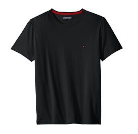 Camiseta Tommy Hilfiger Masculino MW0MW03668-032 M Preto - Imagem 1