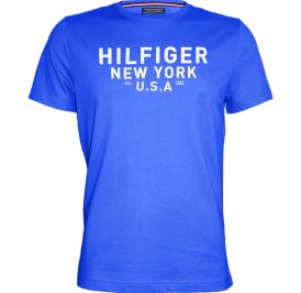 Camiseta Tommy Hilfiger Masculino MW0MW03573-491 M Azul - Imagem 1
