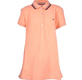 Camiseta Tommy Hilfiger Polo Infantil Feminina KG0KG03391-609 04 Salmão - Imagem 1