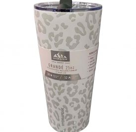 Copo Térmico Hydrapeak HP-GRANDE-25-WHITELEOPARD 739ML - Branco Leopard - Imagem 1