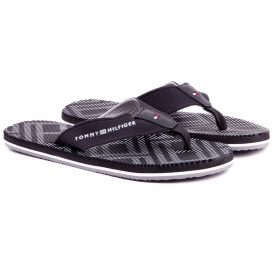 Chinelo Tommy Hilfiger Masculino FM0FM01366990-990 42 Preto - Imagem 1
