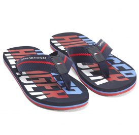 Chinelo Tommy Hilfiger Masculino FM0FM01367403-403 41 Azul Marinho - Imagem 1
