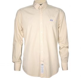 Camisa La Martina Masculino Lisa 04 L Khaki Regular - Imagem 1