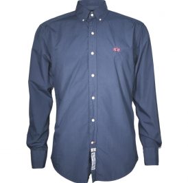 Camisa La Martina Masculino Lisa 02 S Marinho Regular - Imagem 1